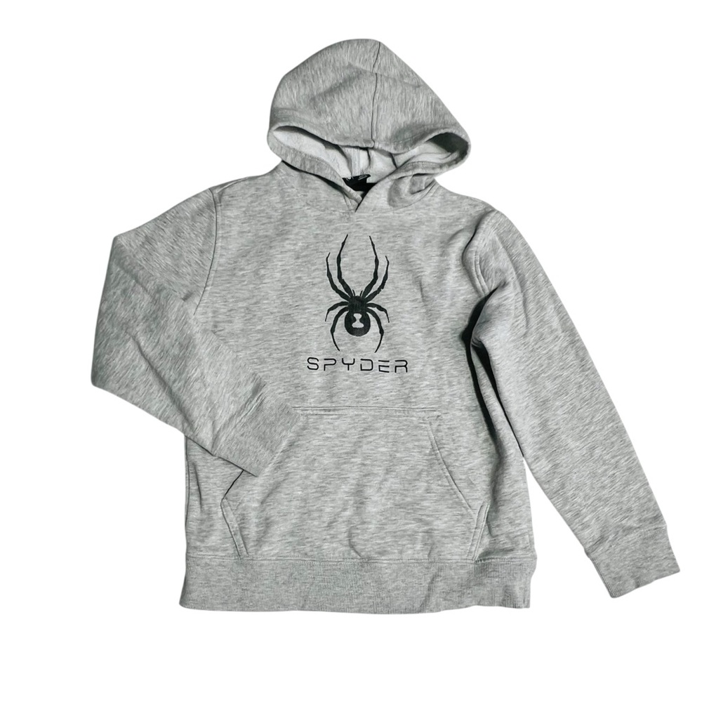 Spyder Brand Kids 10Y Arachnid Logo Sweatshirt‎ in Gray
